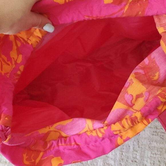 Escada | Tropical Punch Woven Beach Tote - Picture 7 of 7